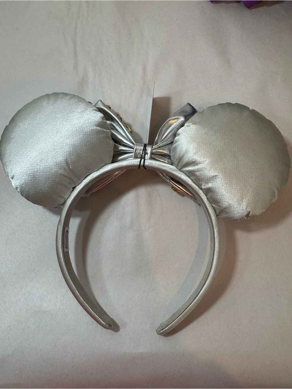 Minnie Mouse Silver Crystal Ear Headband for Adults by BaubleBar